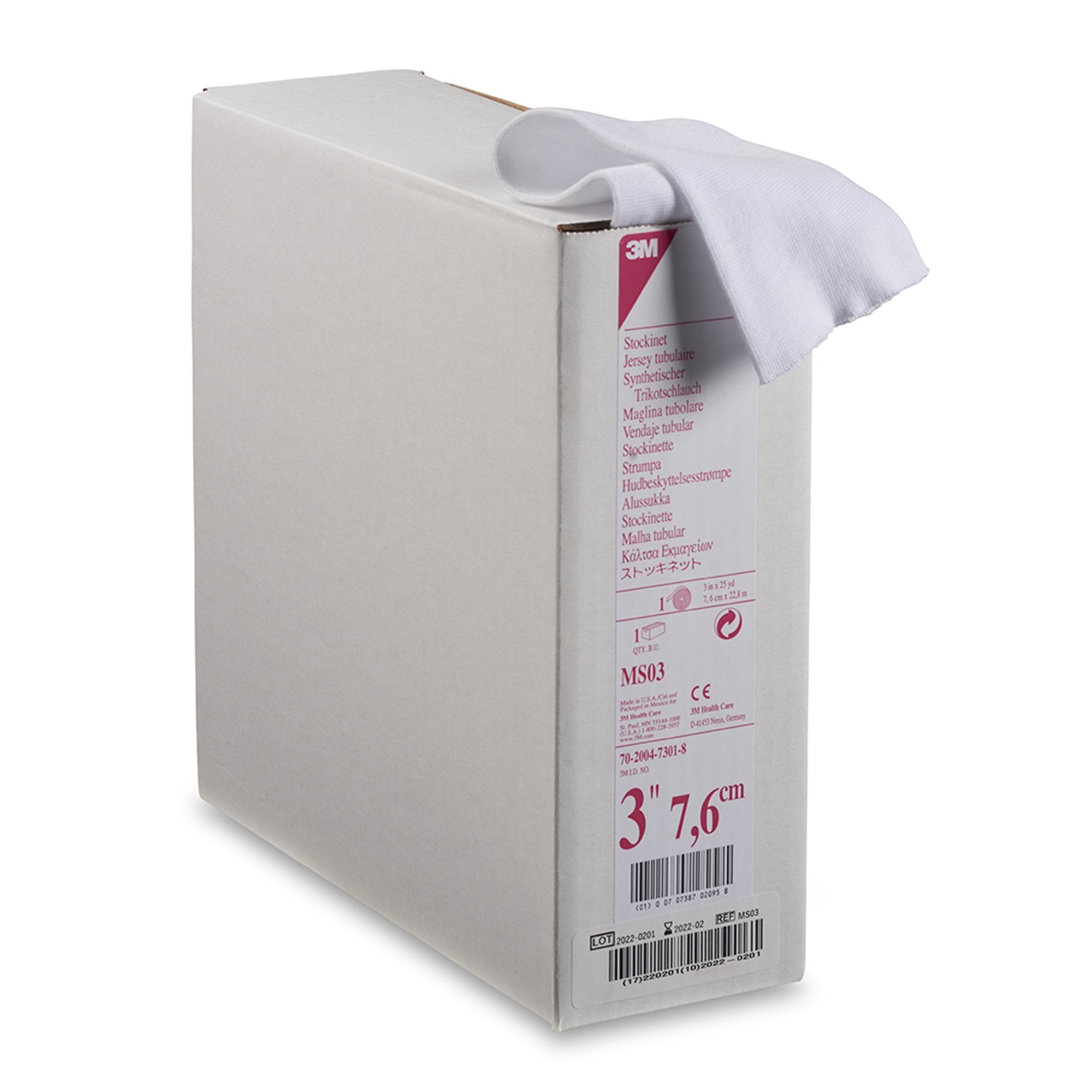 3M Synthetic Stockinette Tubular / Undercast 3 Inch X 25 Yard Polyester NonSterile (131515_RL) 1/RL