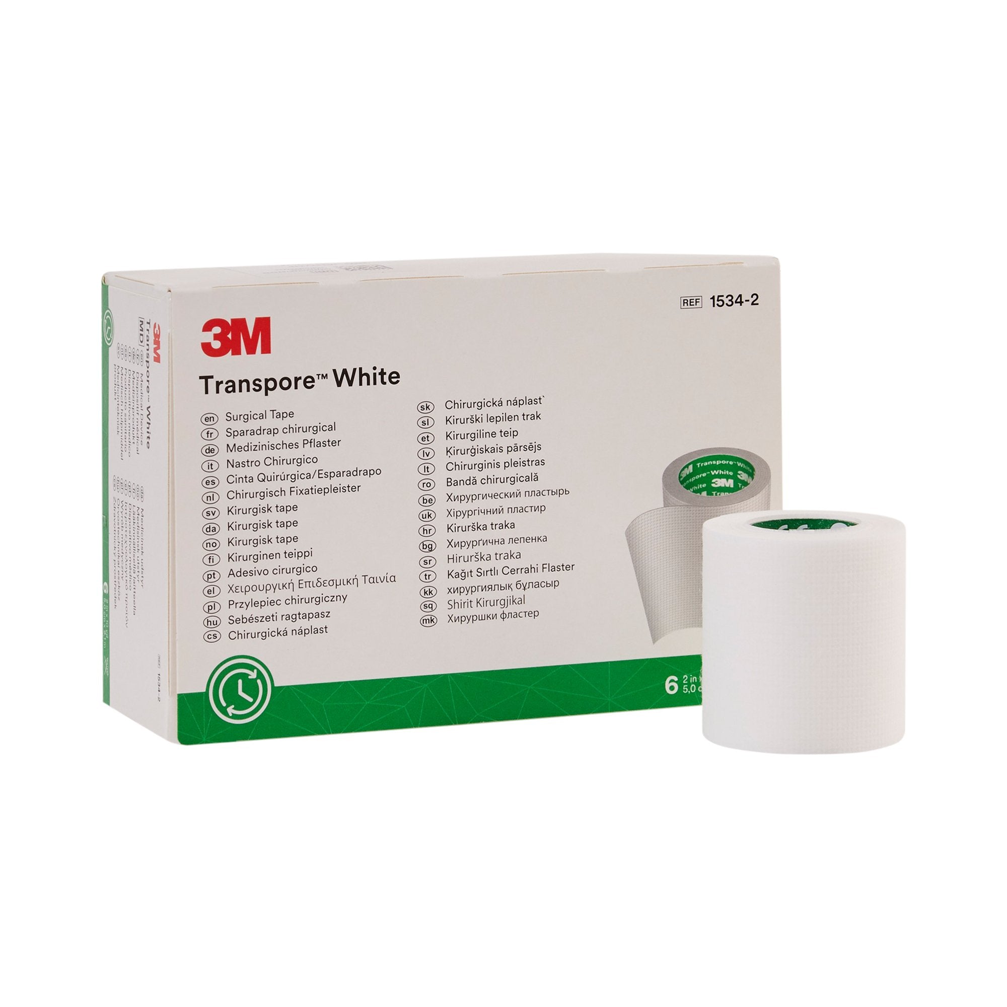 3M Transpore White Medical Tape White 2 Inch X 10 Yard Plastic NonSterile (445279_BX) 6/BX