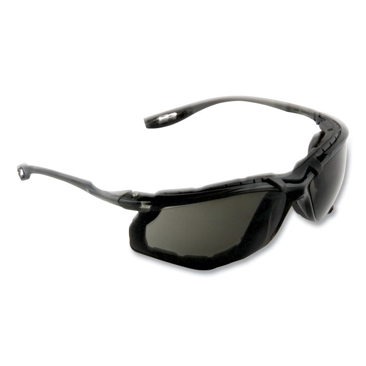 3M Virtua CCS Protective Eyewear with Foam Gasket, Black/Gray Plastic Frame, Gray Polycarbonate Lens (MMM1187300000) Each