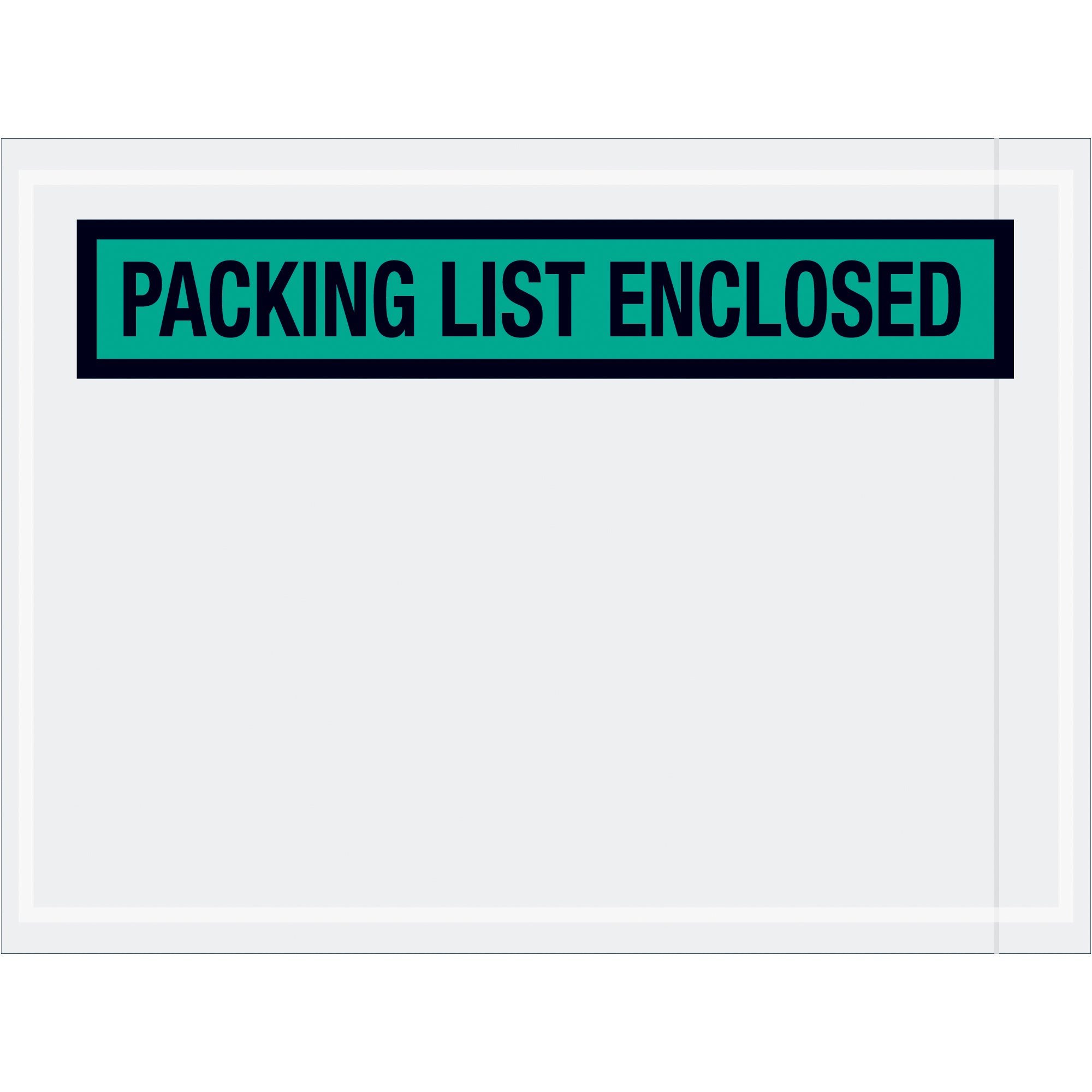 4 1/2 x 6" Green "Packing List Enclosed" Envelopes (PL489) Case Of 1000