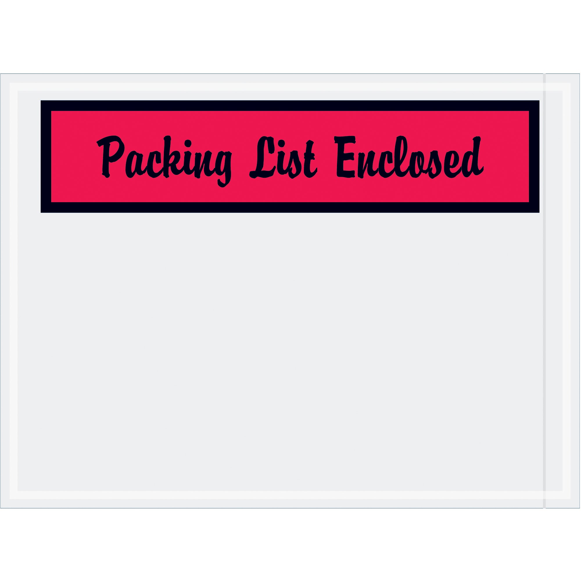 4 1/2 x 6" Red "Packing List Enclosed" Envelopes (PL444) Case Of 1000