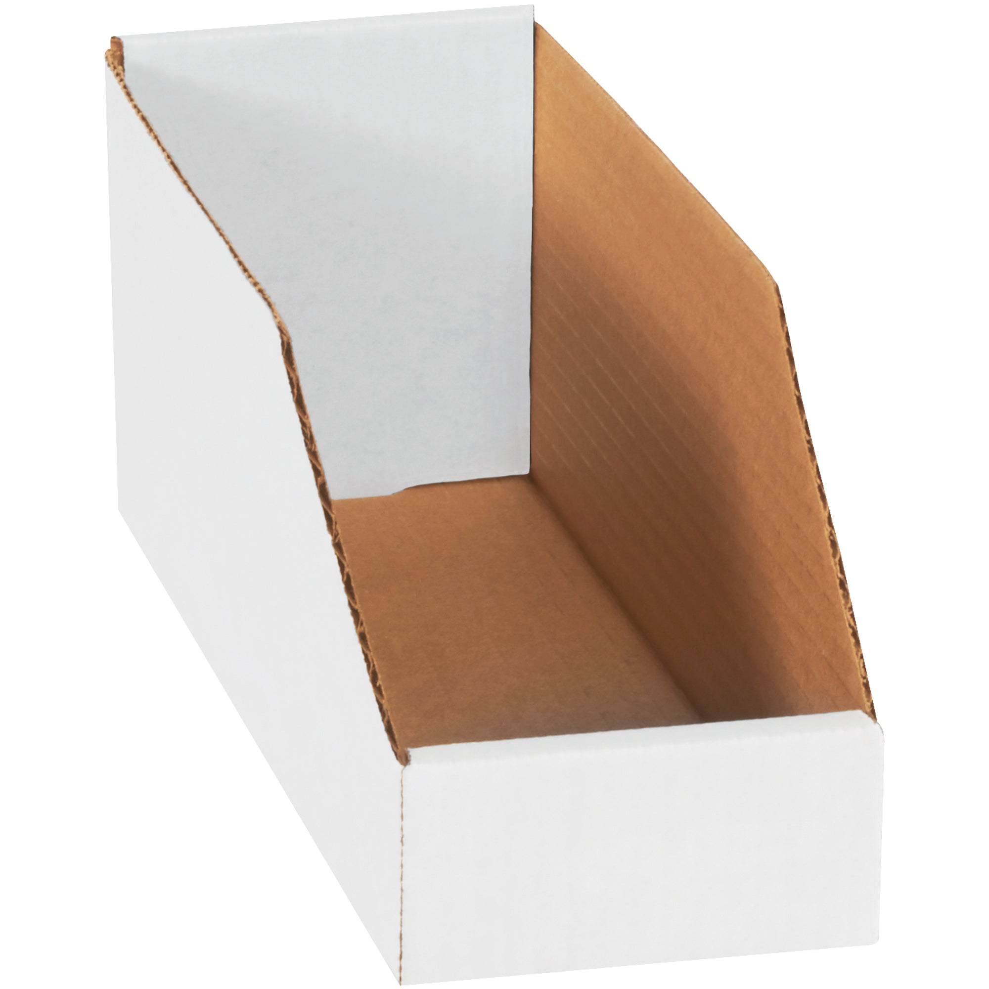4 x 12 x 4 1/2" White Bin Boxes (BINMT412) Bundle Of 50