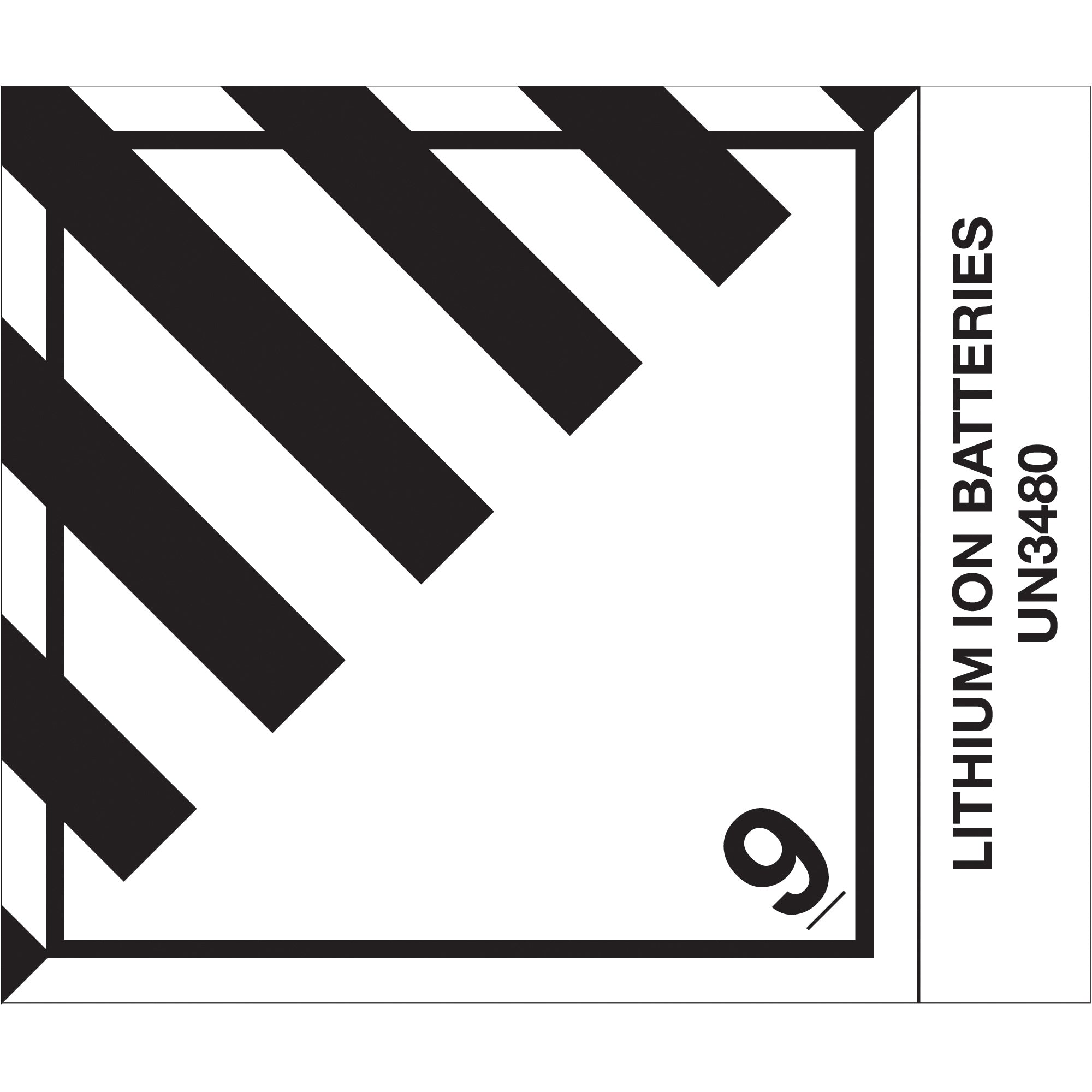 4 x 4 3/4" - "Lithium Ion Batteries" Labels (DL519P2) Roll Of 500