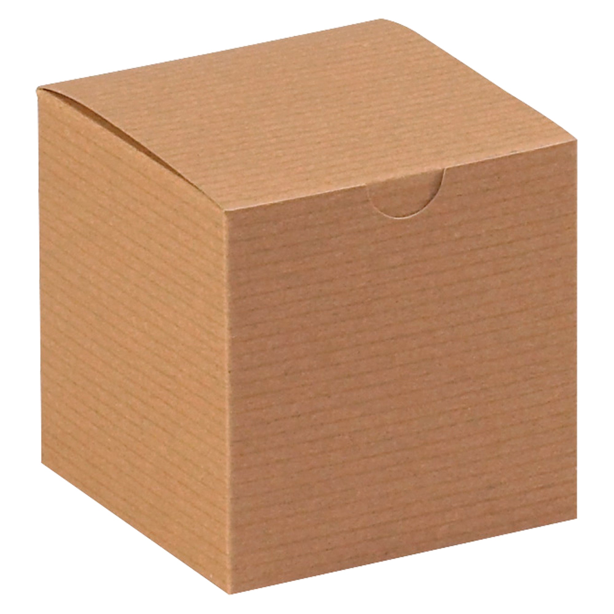 4 x 4 x 4" Kraft Gift Boxes (GB444K) Case Of 100