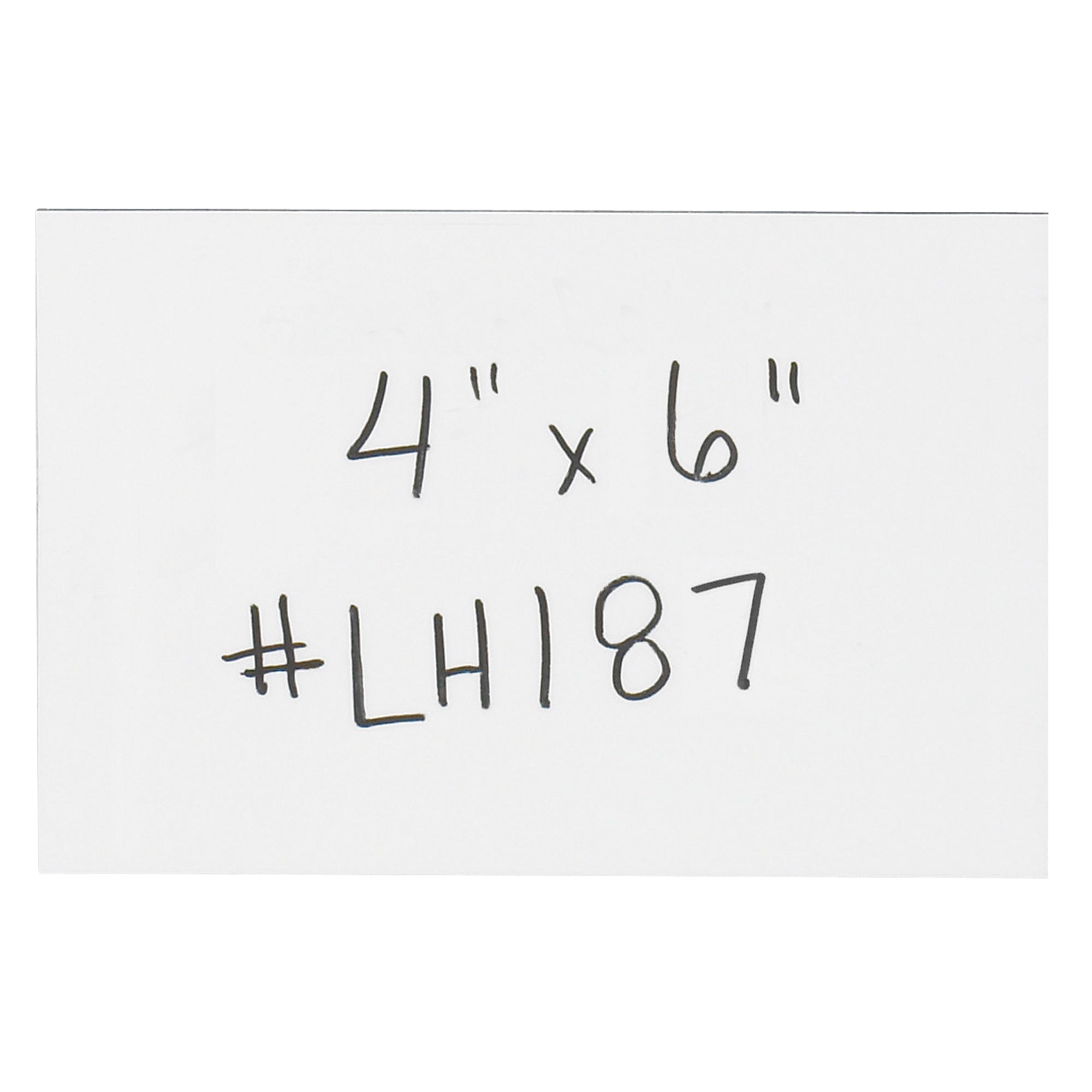 4 x 6" White Warehouse Labels - Magnetic Strips (LH187) Case Of 25