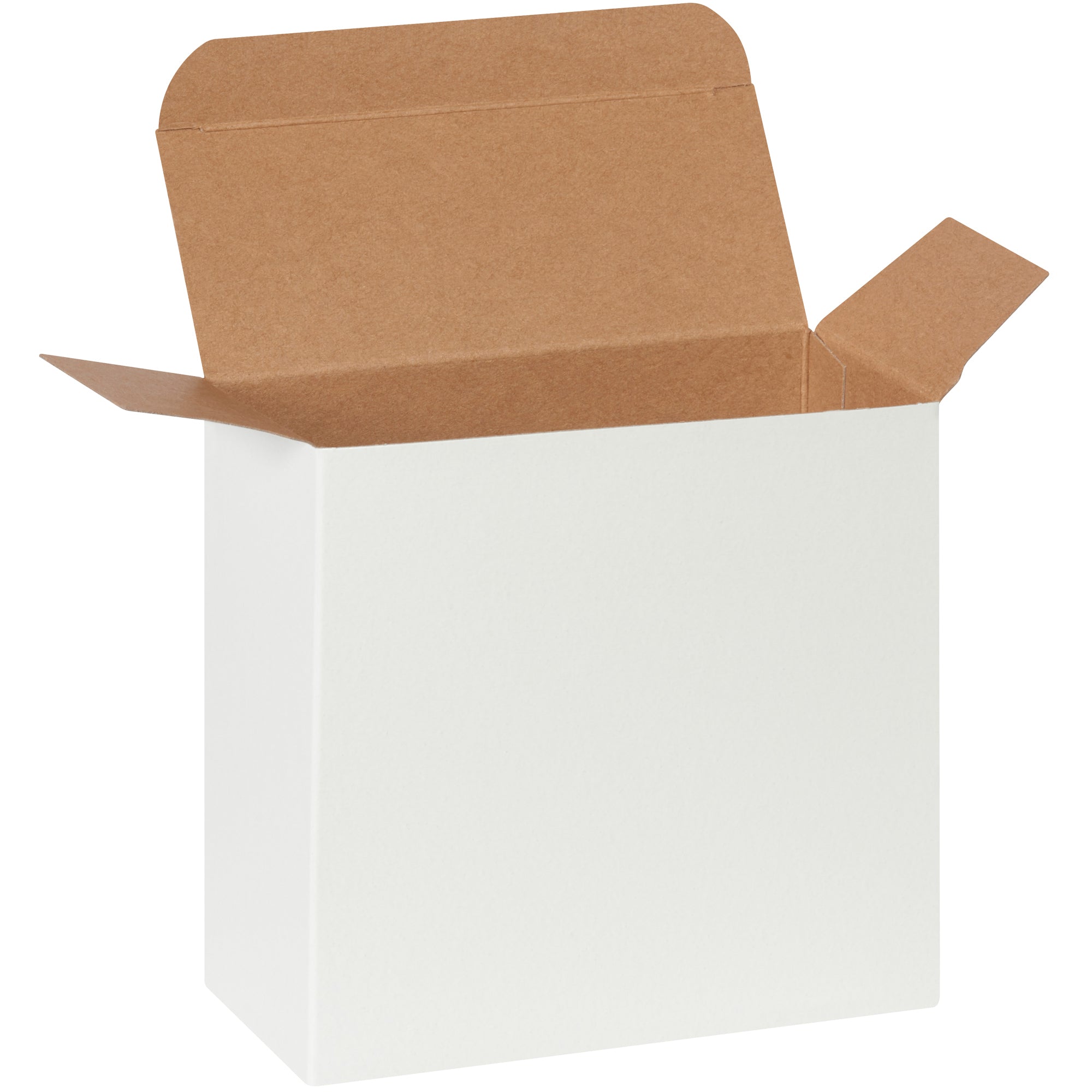 5 1/4 x 2 1/4 x 5 1/4" White Reverse Tuck Folding Cartons (RTC49W) Case Of 250