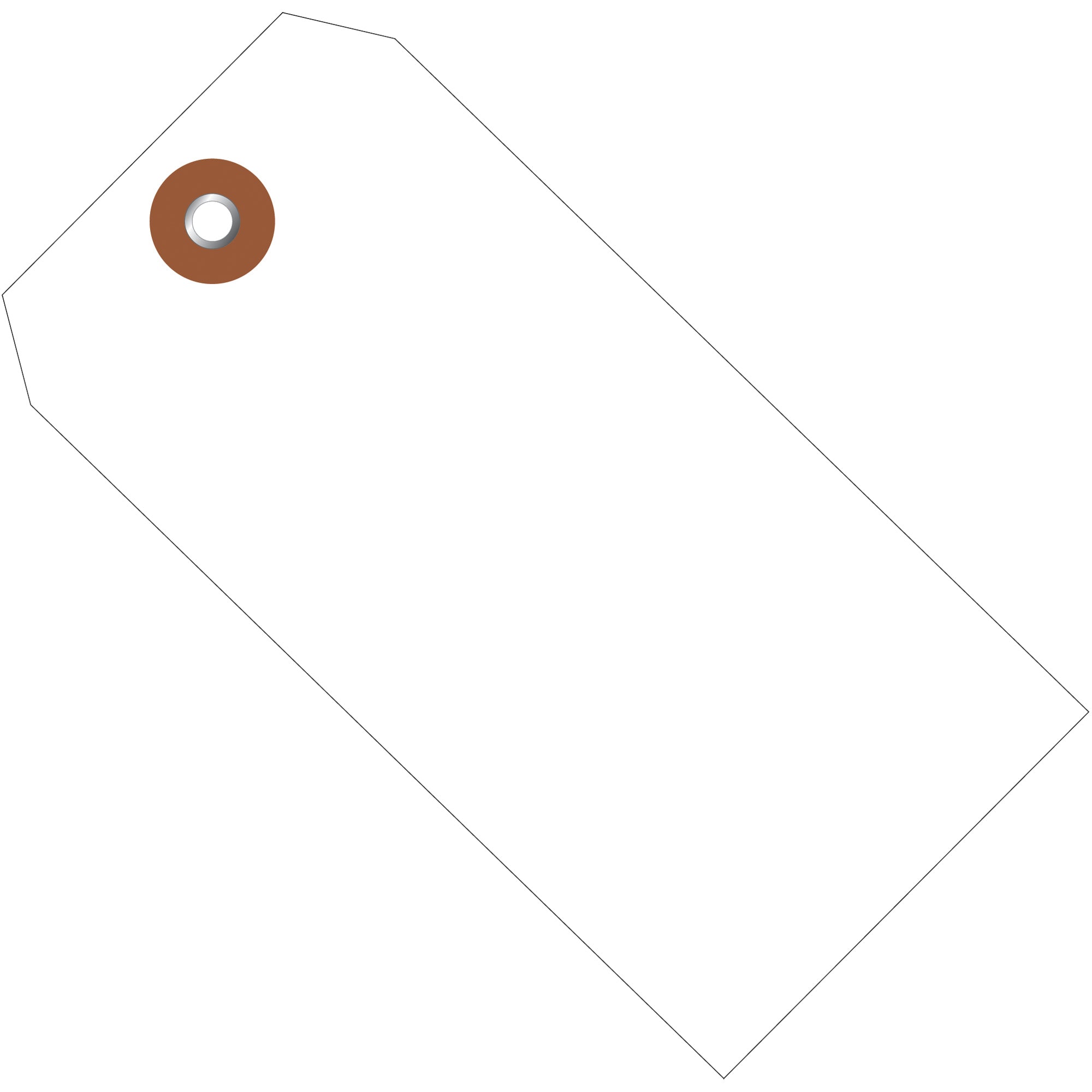 6 1/4 x 3 1/8" White Plastic Shipping Tags (G26057) Case Of 100