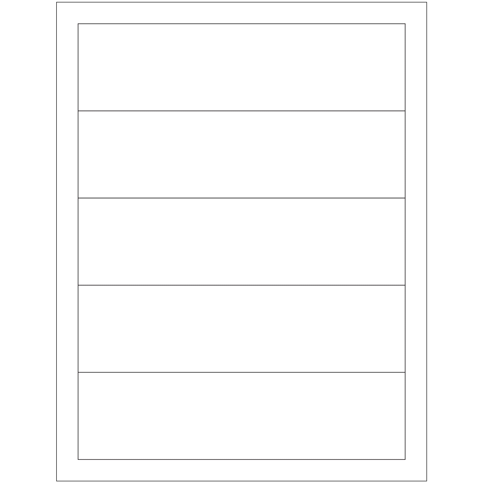 7 1/2 x 2" White Rectangle Laser Labels (LL133) Case Of 500