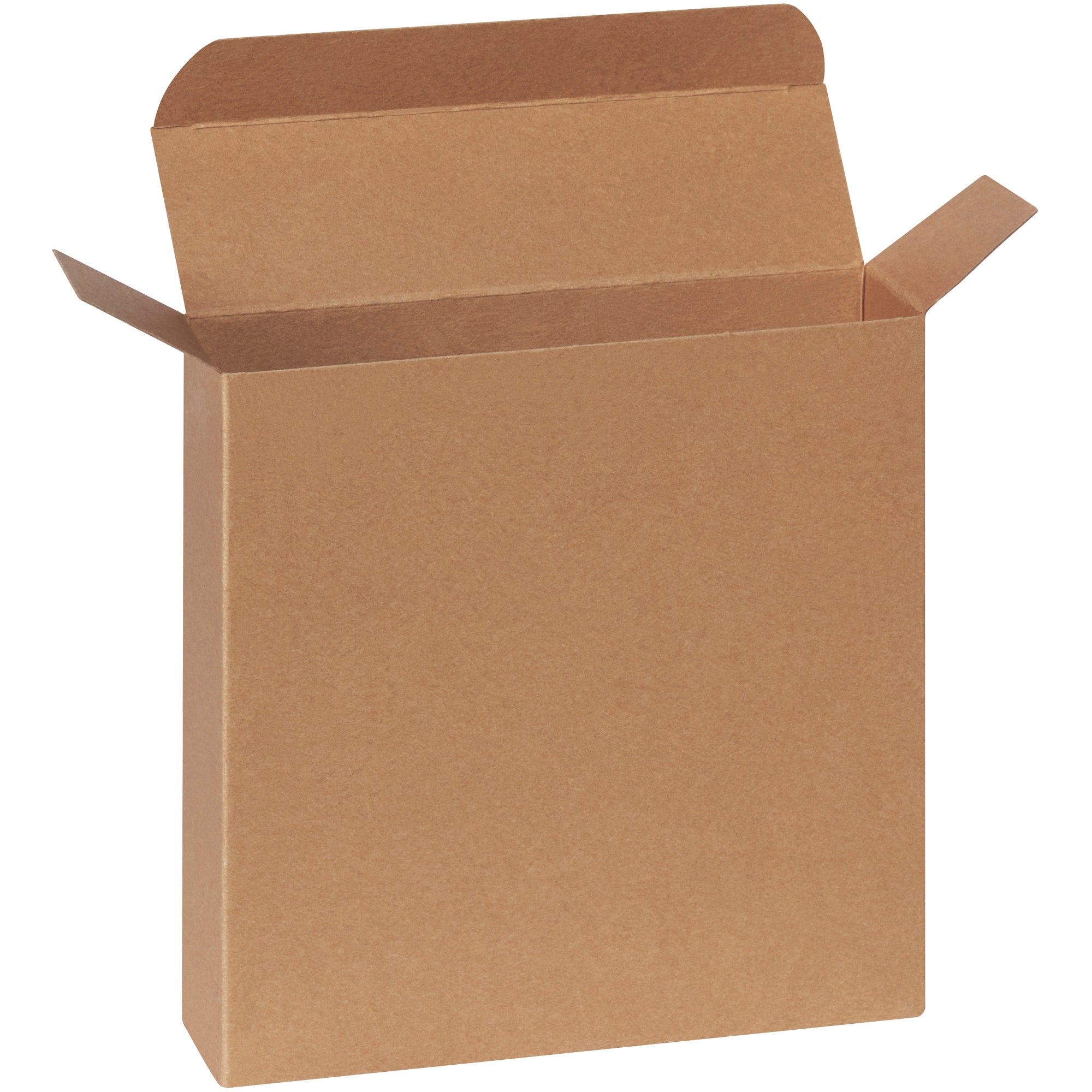 7 1/4 x 2 x 7 1/4" Kraft Reverse Tuck Folding Cartons (RTC57) Case Of 250