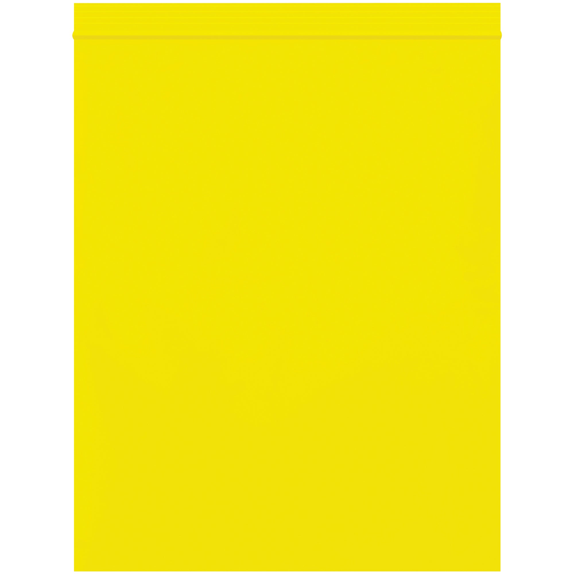 8 x 10" - 2 Mil Yellow Reclosable Poly Bags (PB3635Y) Case Of 1000