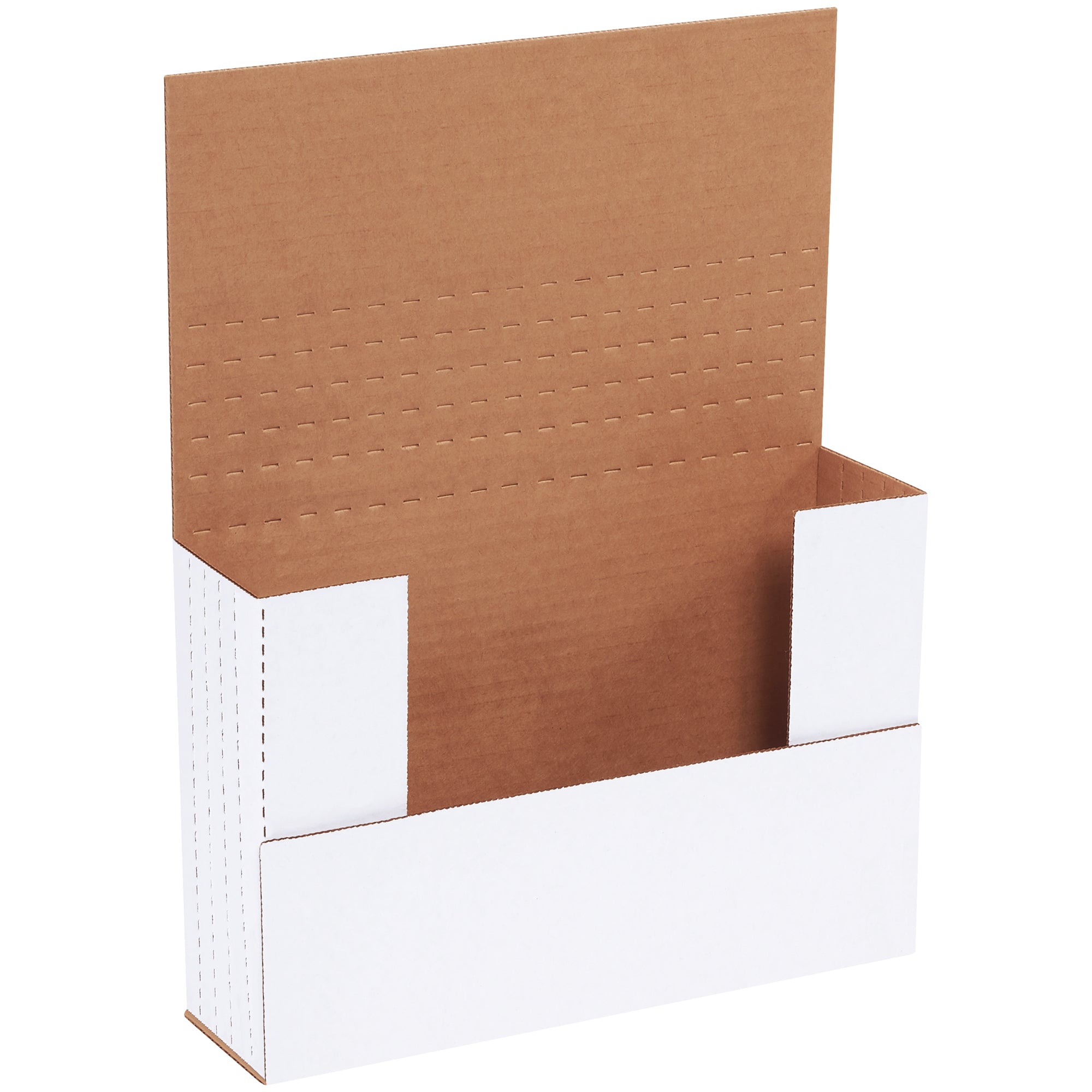 9 5/8 x 6 5/8 x 2 1/2" White Easy-Fold Mailers (M962BF) Bundle Of 50