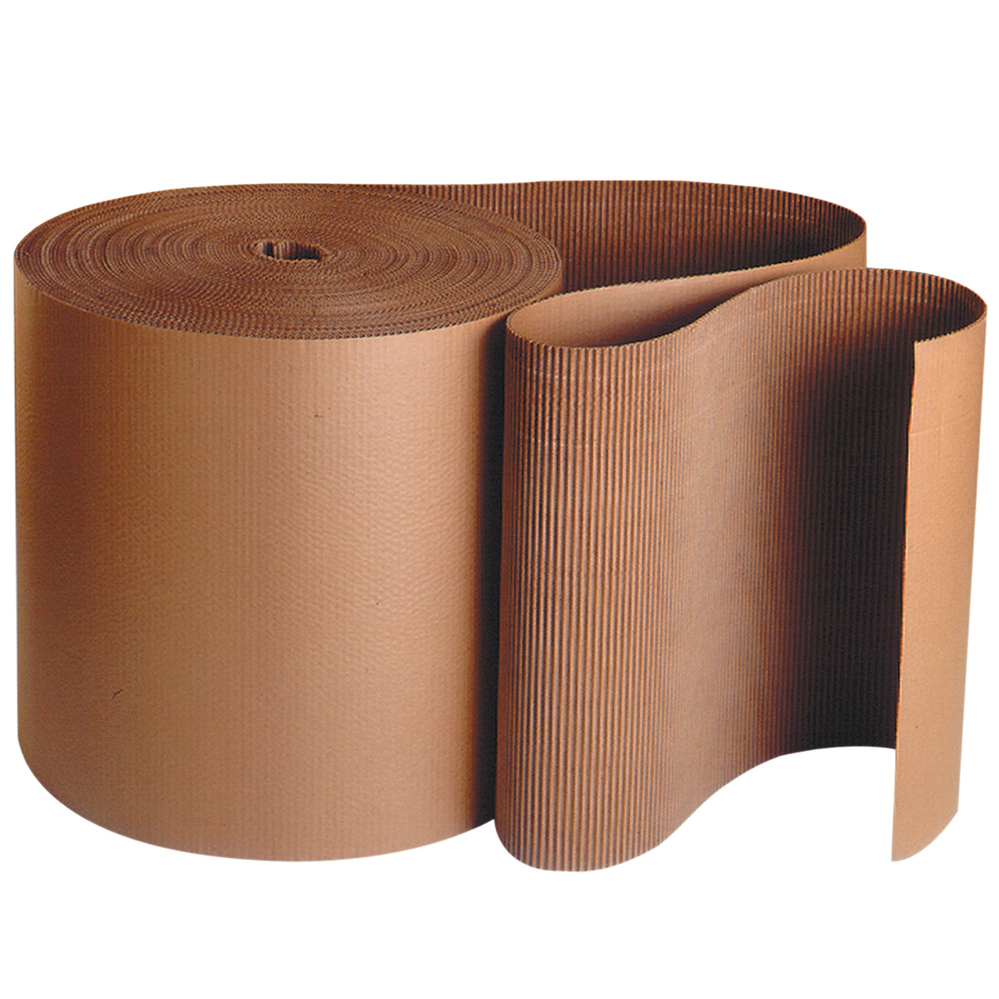 9" x 250' - A Flute Kraft Singleface Corrugated Roll (SF09) Roll Of 1