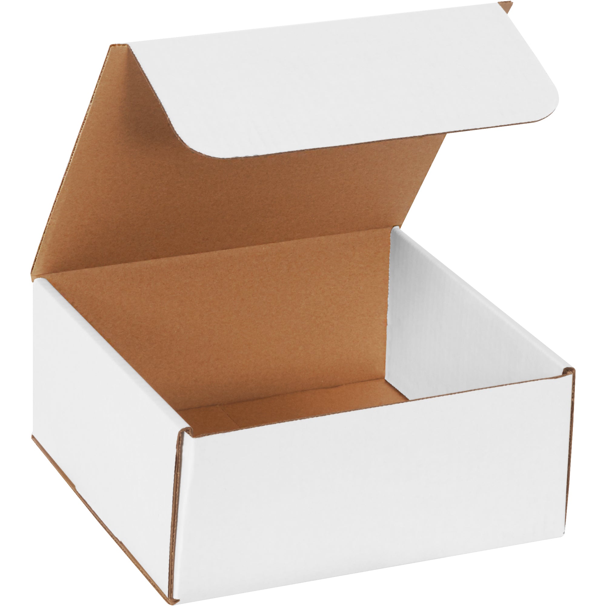 9 x 9 x 4" White Corrugated Mailers (M994) Bundle Of 50