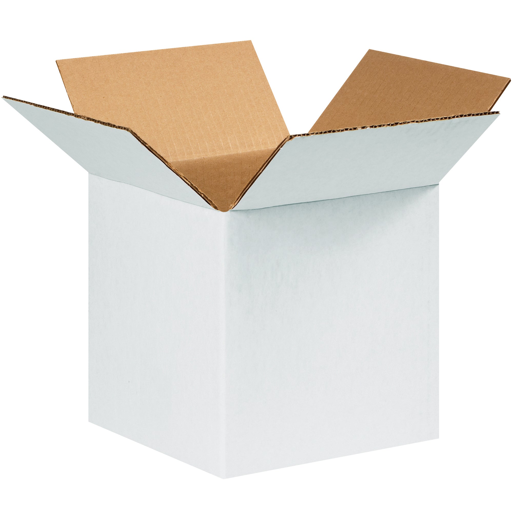 9 x 9 x 9" White Corrugated Boxes (999W) Bundle Of 25