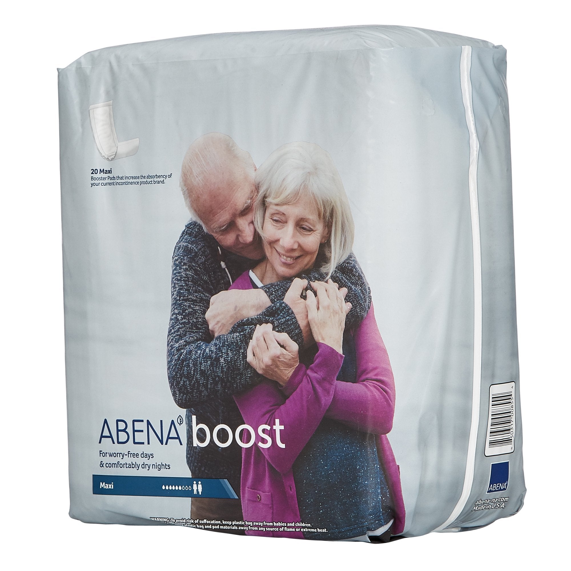 Abena Boost Booster Pad 6-1/4 X 24 Inch Moderate Absorbency Fluff / Polymer Core One Size Fits Most (1043530_CS) 120/CS