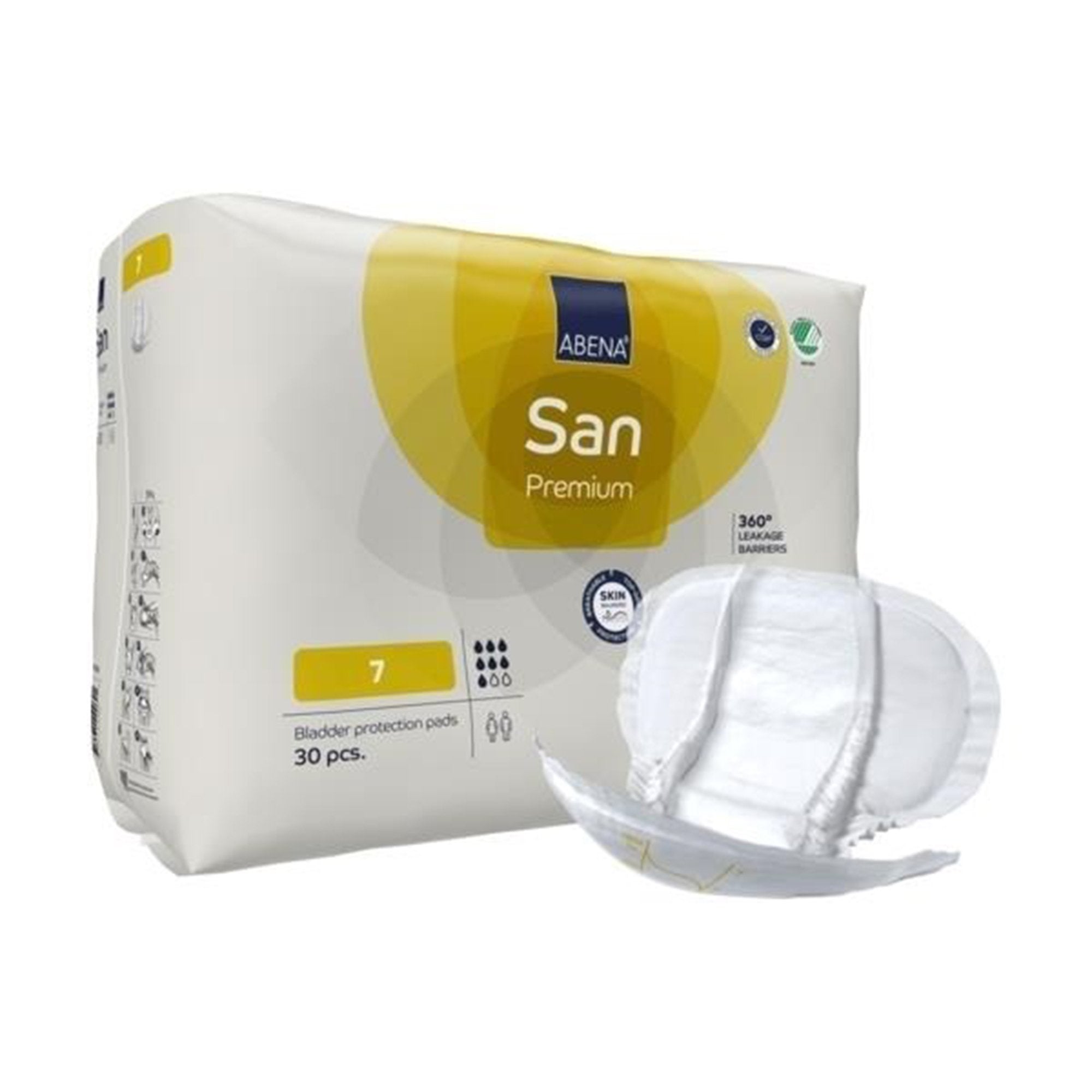 Abena San Premium Incontinence Liner 14.1 X 24.8 Inch Heavy Absorbency Fluff / Polymer Core Size 7 (1218219_PK) 30/PK