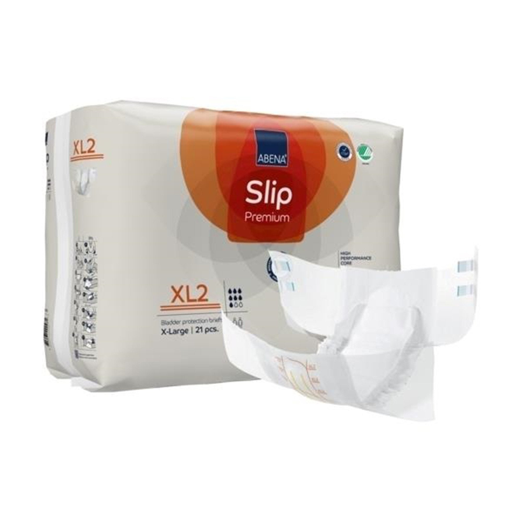 Abena Slip Premium XL2 Unisex Adult Incontinence Brief X-Large Disposable Heavy Absorbency (1218209_PK) 21/PK
