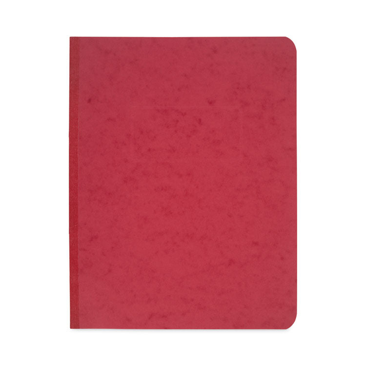 ACCO Pressboard Report Cover with Tyvek Reinforced Hinge, Two-Piece Prong Fastener, 3" Capacity, 8.5 x 11, Red/Red (ACC25978) 1 Pack of 1