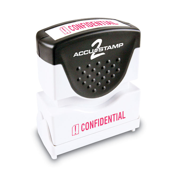 ACCUSTAMP2 Pre-Inked Shutter Stamp, Red, CONFIDENTIAL, 1.63 x 0.5 (COS035574) Each