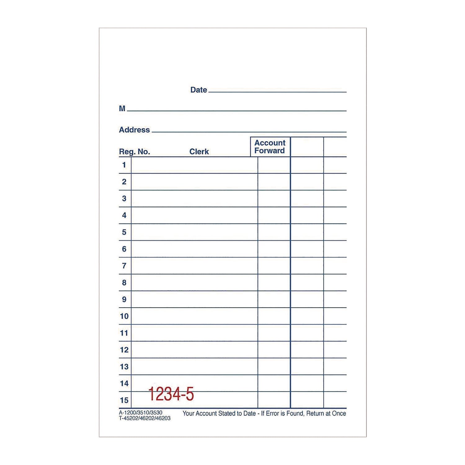 Adams Multipart General-Purpose Sales Pad, Two-Part Carbonless, 3.34 x 5.13, 50 Forms/Pad, 10 Pads/Pack (ABFDC3510) Pack of 10