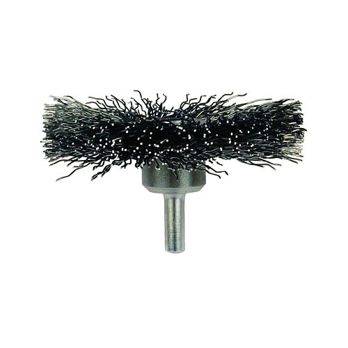Advance Brush Mounted Crimped Wheel Brushes, Carbon Steel, 20,000 rpm, 3" x 0.014" (419-82900) Each