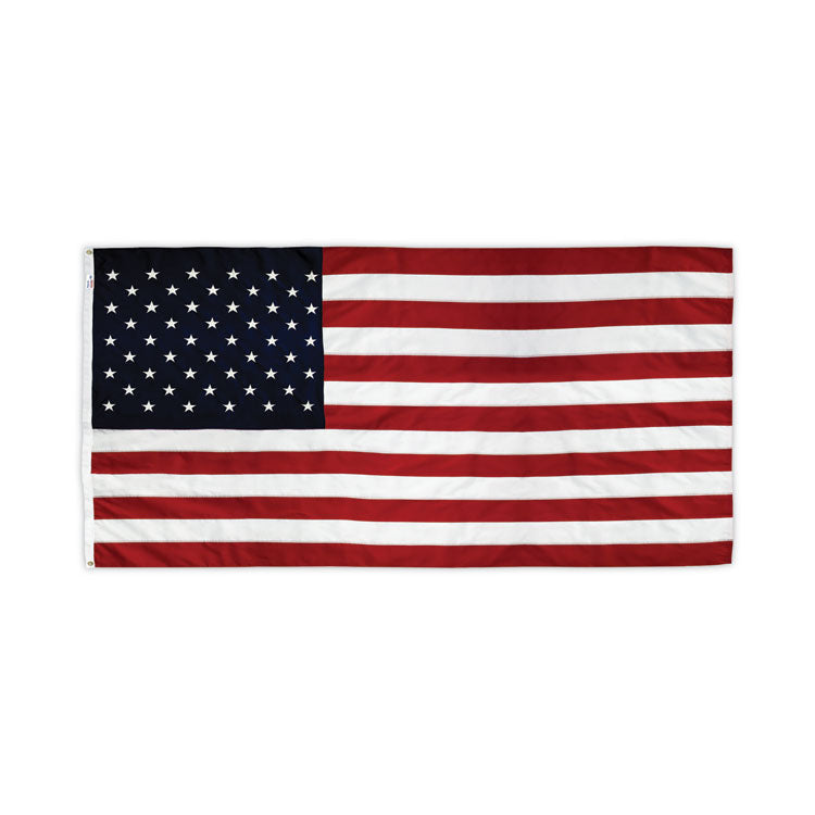 Advantus All-Weather Outdoor U.S. Flag, 96" x 60", Heavyweight Nylon (AVTMBE002270) Each