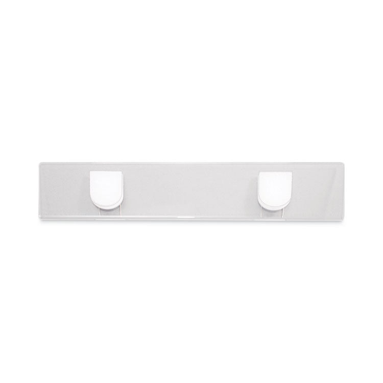 Advantus Panel Wall Sign Name Holder, Acrylic, 9 x 2, Clear (AVT75318) Each
