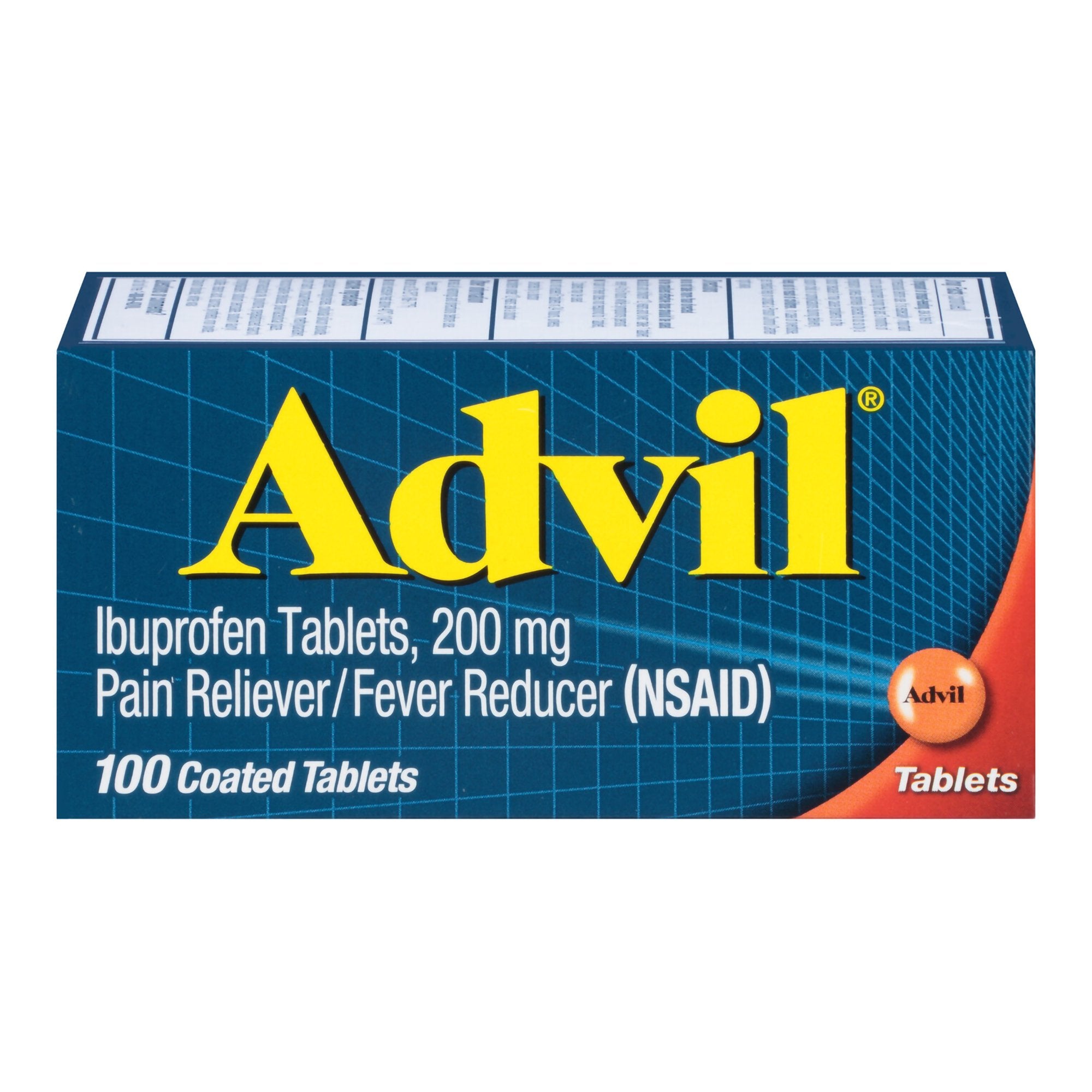 Advil Pain Relief 200 mg Strength Ibuprofen Tablet 100 per Bottle (533172_BT) 1/BT