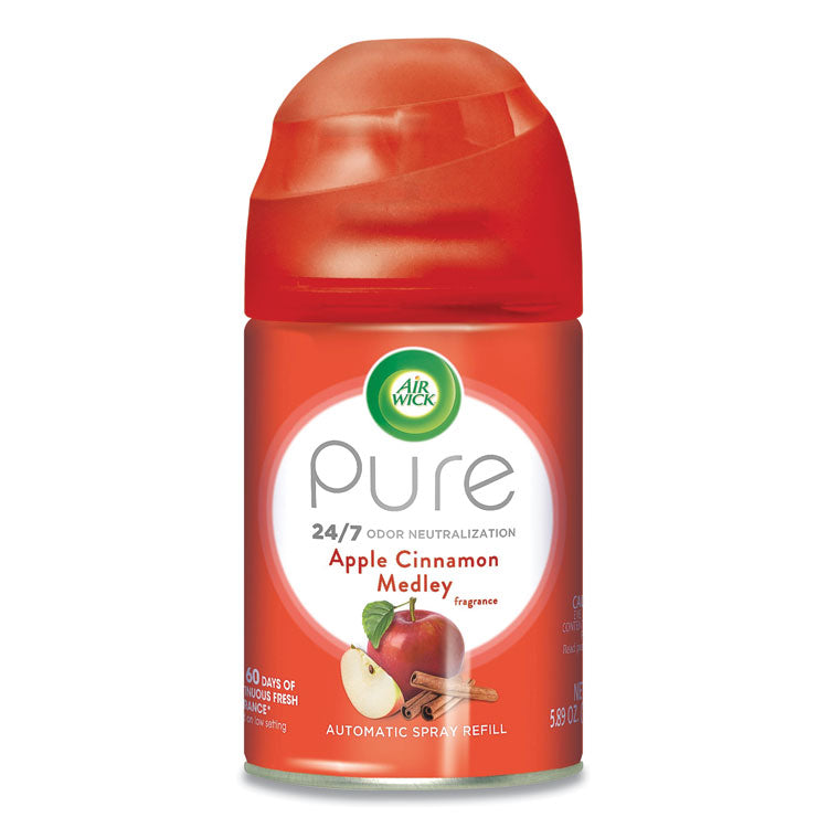 Air Wick Freshmatic Ultra Automatic Spray Refill, Apple Cinnamon Medley, 5.89 oz Aerosol Spray (RAC78283) Each