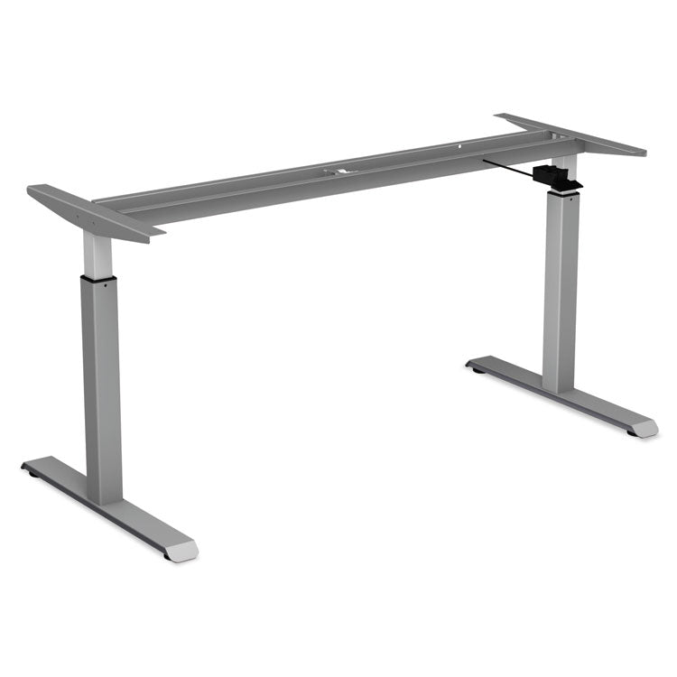 Alera AdaptivErgo Sit-Stand Pneumatic Height-Adjustable Table Base, 59.06" x 28.35" x 26.18" to 39.57", Gray (ALEHTPN1G) Each