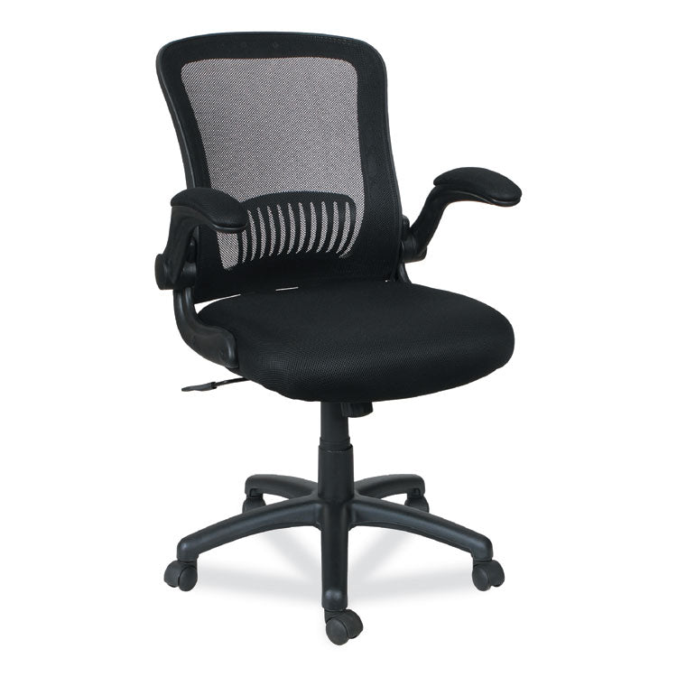 Alera Alera EB-E Series Swivel/Tilt Mid-Back Mesh Chair, Supports Up to 275 lb, 18.11" to 22.04" Seat Height, Black (ALEEBE4217) Each
