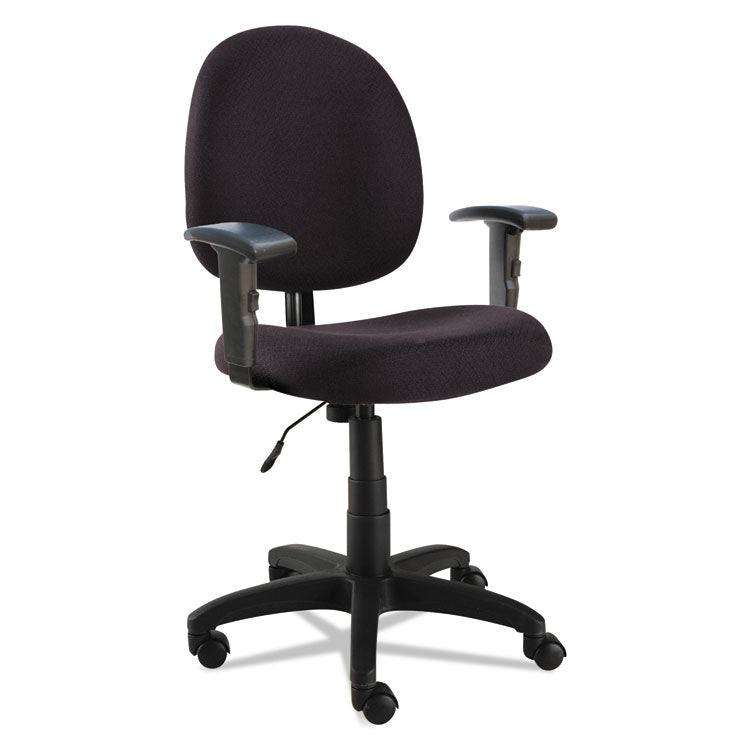 Alera Alera Essentia Series Swivel Task Chair with Adjustable Arms, Supports Up to 275 lb, 17.71" to 22.44" Seat Height, Black (ALEVTA4810) Each