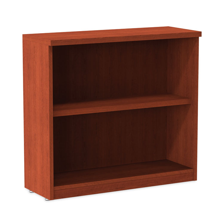 Alera Alera Valencia Series Bookcase, Two-Shelf, 31.75w x 14d x 29.5h, Med Cherry (ALEVA633032MC) Each