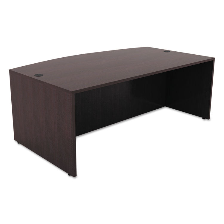 Alera Alera Valencia Series Bow Front Desk Shell, 71" x 41.38" x 29.63", Espresso (ALEVA227236ES) Each