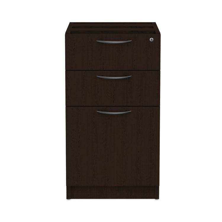 Alera Alera Valencia Series Full Pedestal File, Left/Right, 3-Drawers: Box/Box/File, Legal/Letter, Espresso, 15.63" x 20.5" x 28.5" (ALEVA532822ES) Each