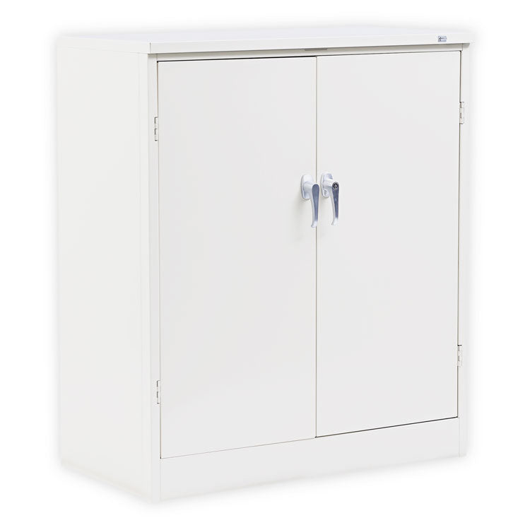 Alera Assembled 42" High Heavy-Duty Welded Storage Cabinet, Two Adjustable Shelves, 36w x 18d, Putty (ALECM4218PY) Each