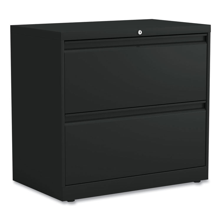 Alera Lateral File, 2 Legal/Letter-Size File Drawers, Black, 30" x 18.63" x 28" (ALEHLF3029BL) Each