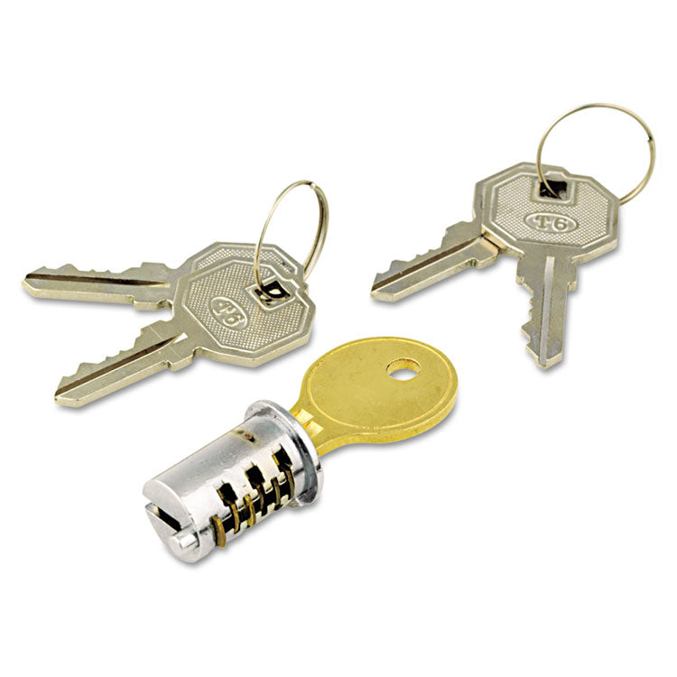 Alera Lock Core Set for Alera Metal File Pedestals, Chrome (ALEKC501111) Each