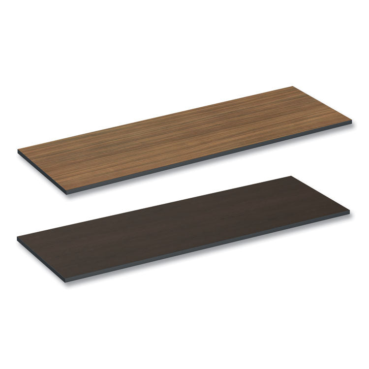 Alera Reversible Laminate Table Top, Rectangular, 71.5w x 23.63d, Espresso/Walnut (ALETT7224EW) Each