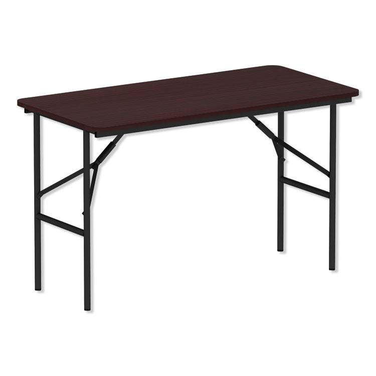 Alera Wood Folding Table, Rectangular, 48w x 23.88d x 29h, Mahogany (ALEFT724824MY) Each