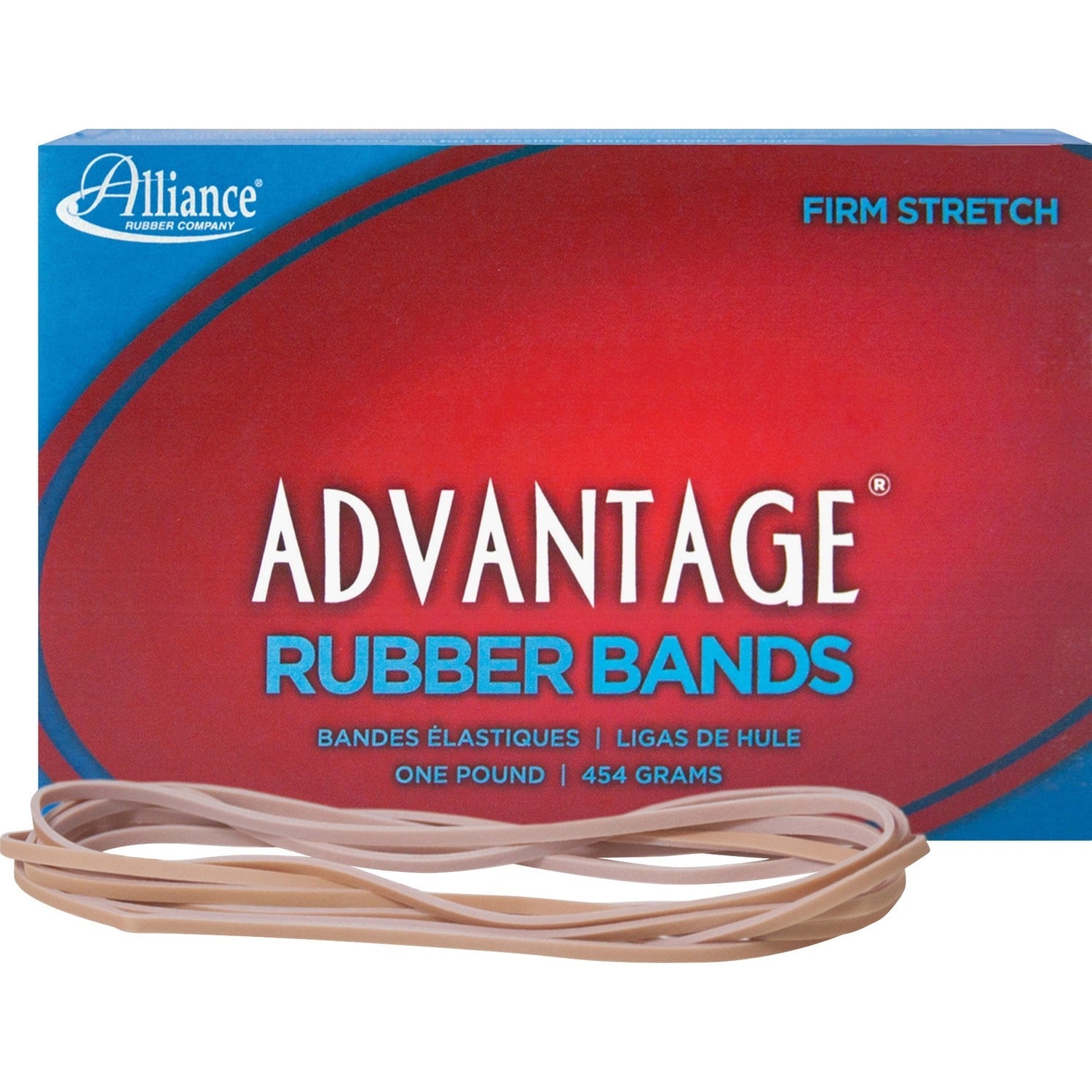 Alliance Rubber Rubber Bands, Size 117B, 1 lb., 7" x 1/8", Advantage (ALL27405) Each