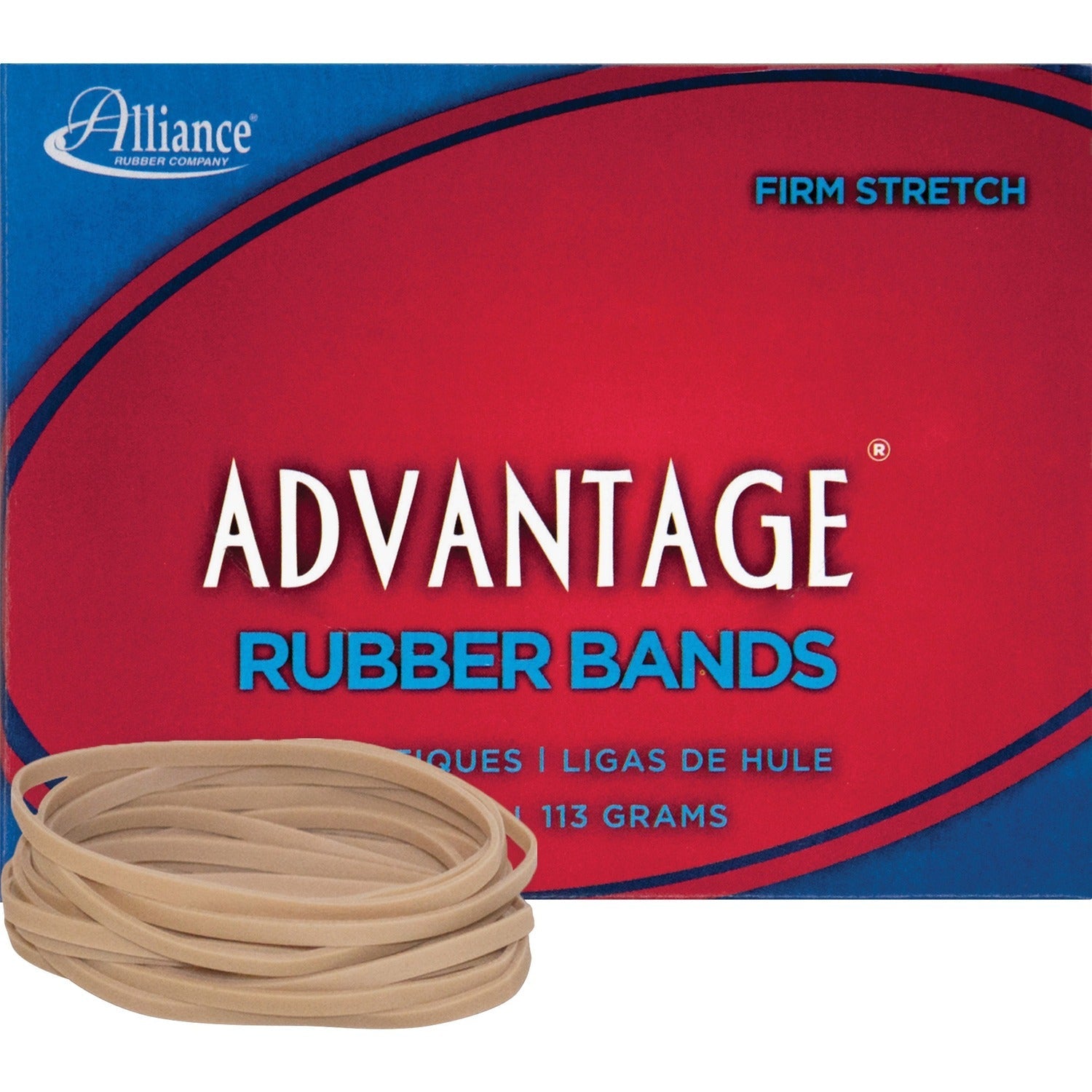 Alliance Rubber Rubber Bands, Size 33, 1/4 lb., 3 1/2" x 1/8", Advantage (ALL26339) Each