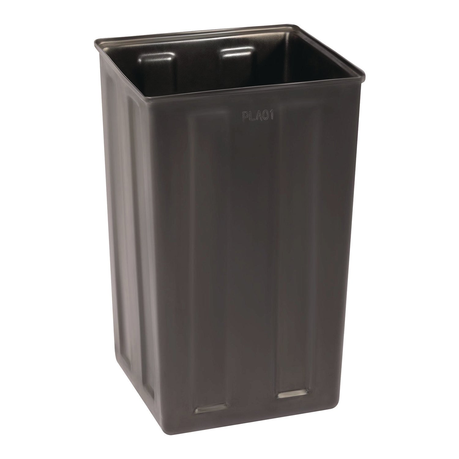 Alpine Industries 40 Gallon Rigid Plastic Waterproof Square Trash Can Insert Liner for Indoor/Outdoor Trash Can, Plastic, Black (ALHALPA01) Each