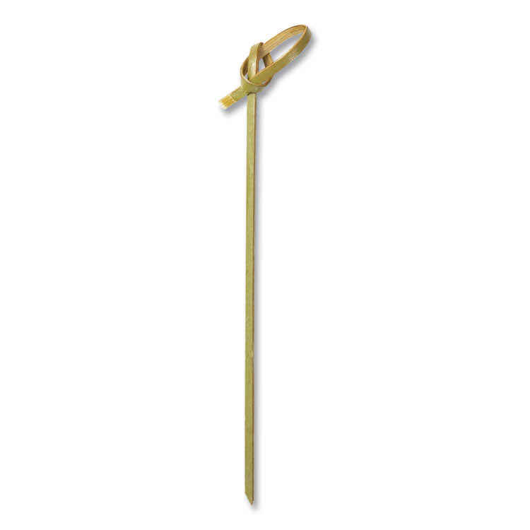 AmerCareRoyal Knotted Bamboo Pick, Natural, 4", 100 Pack, 10 Packs/Carton (RPPR803) 10 Packs of 100