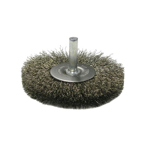 Anchor Brand Crimped Wire Wheel Brushes, 3 in D, 0.014 in Stainless Steel Wire (102-BW-9220) Each