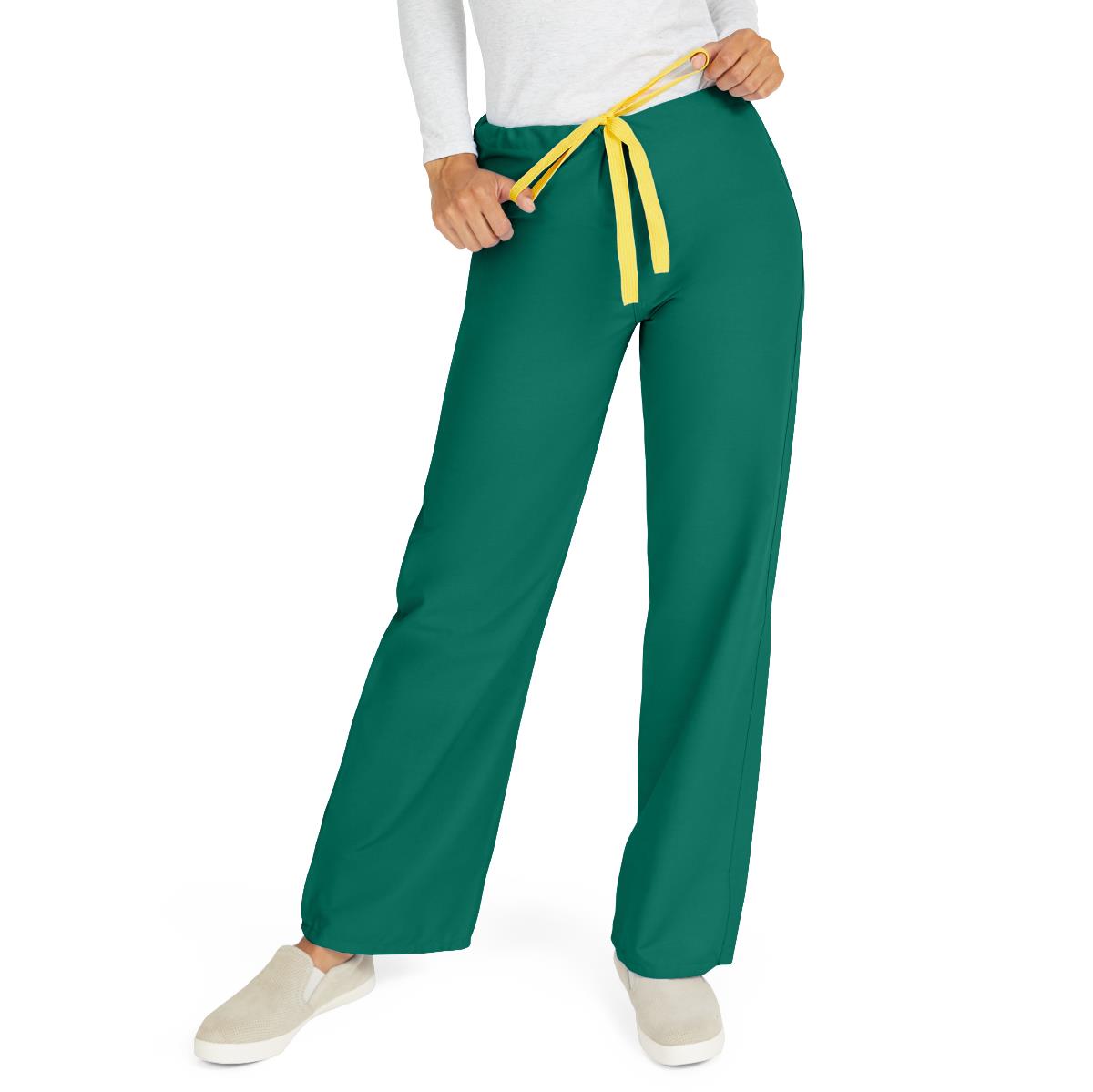 AngelStat Unisex Reversible Scrub Pants with Drawstring Waist, Hunter, Size 3XL, Angelica Color Code, 1 EA (600NHGXXXL-CA) Each