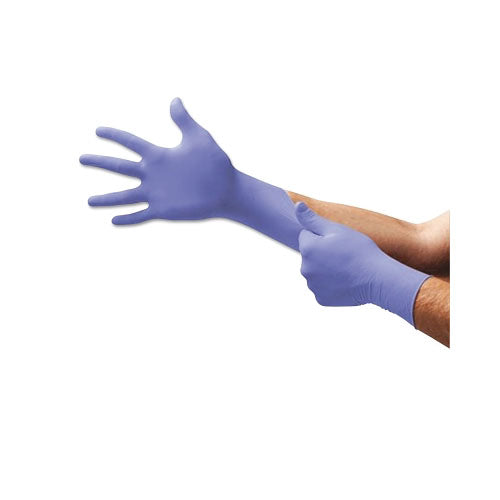 Ansell Supreno SE Disposable Nitrile Gloves, Beaded Cuff, X-Large, Violet Blue (748-SU-690-XL) 1 Box