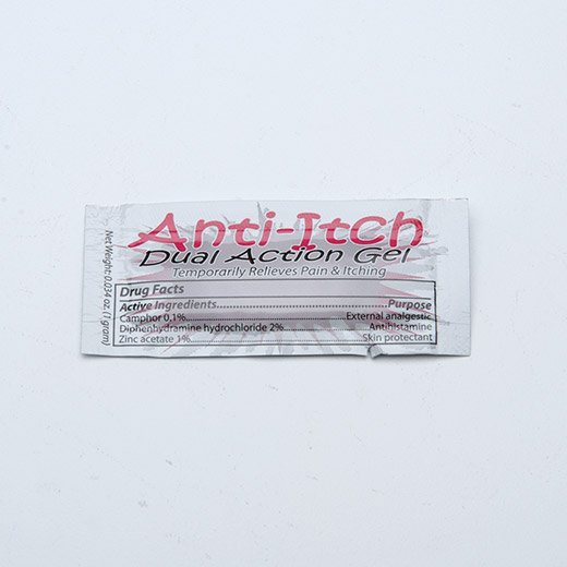 Anti-Itch Itch Relief 2% - 0.1% Strength Gel 6 oz. Individual Packet (1066919_CS) 200/CS