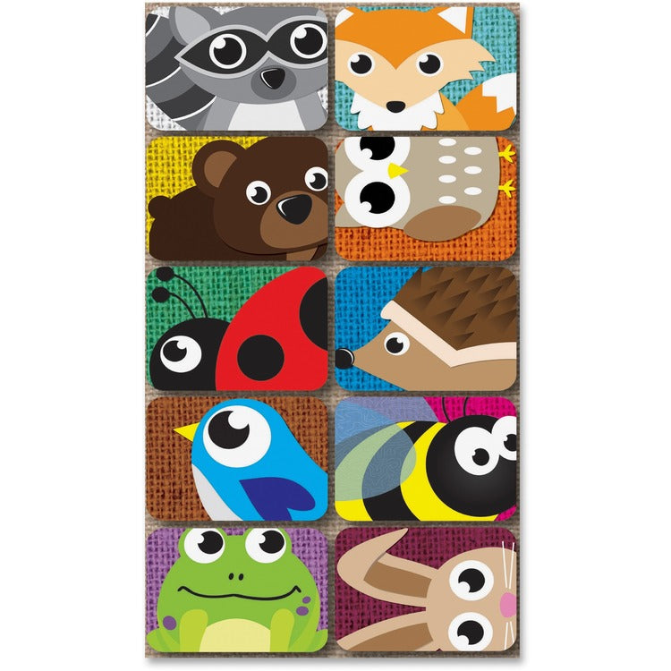 Ashley Mini Whiteboard Erasers,  Critters Design, 2" x 1-1/2" x 3/4" (ASH78001) Pack of 10