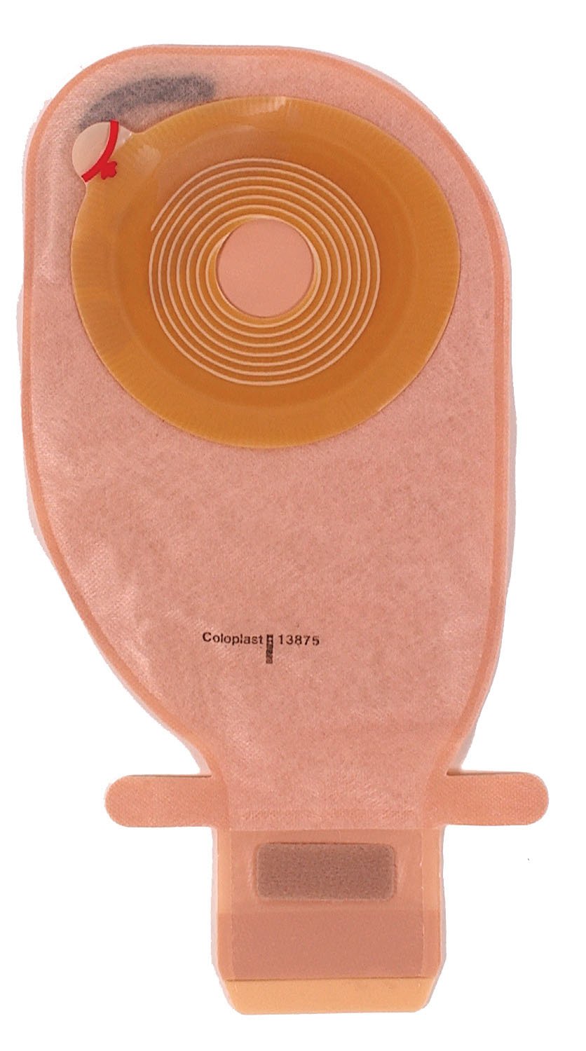 Assura EasiClose Ostomy Pouch One-Piece System 11-1/4 Inch Length, Maxi Convex, Pre-Cut 1-1/8 Inch Stoma Drainable (550865_BX) 10/BX